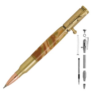Bolt Action PENCIL Kit: Antique Brass (Premium)