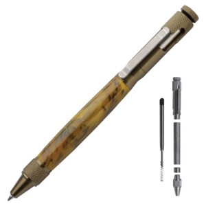 Clip Bolt Action Pen Kit - Brass