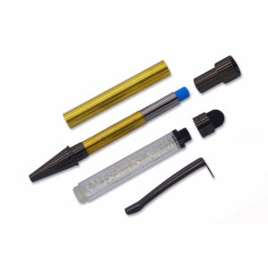 Crystal TWIST Pen Kit: - Gun Metal with White