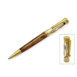 Hourglass TWIST Pen Kit: Satin Gold