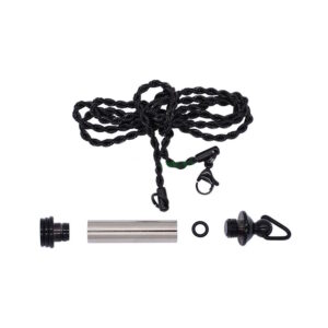 Keepsake Ashes Necklace Kit: Black Chrome