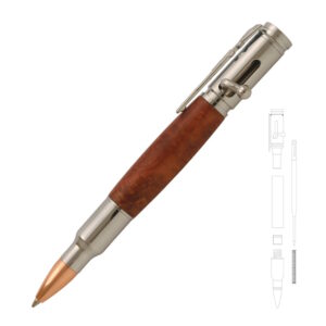 Magnum Bolt Action Pen Kit - Chrome
