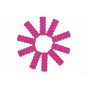 Contoured Rubber Grip: Pink
