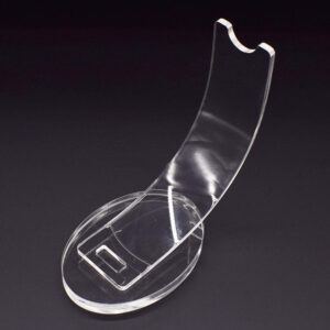 Pen Display Stand: Acrylic-curved (1 hole)