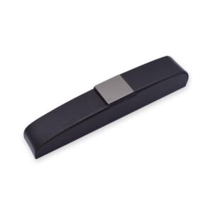 Magnetic Leather Pen Box - Black (Single)