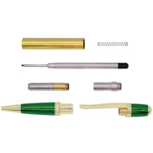 Sierra TWIST Pen Kit - Gold & Green