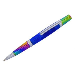 Elegant Sierra TWIST Pen Kit: Chrome & Rainbow