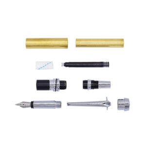 Jr Gentleman FOUNTAIN Pen Kit (New Size) - Chrome