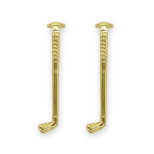 Fancy pen clip - Gold Golf