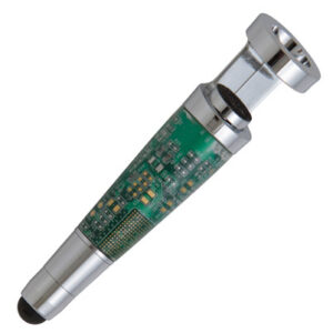 Smartphone Stand & Stylus Kit: Chrome