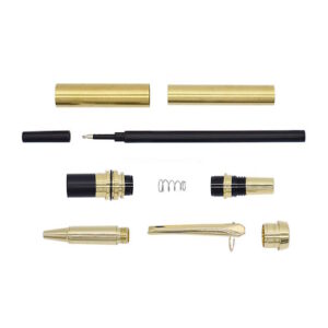 Jr Gentleman ROLLERBALL Pen Kit (New Size) - Gold
