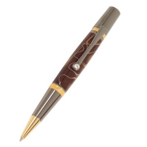 Majestic Squire TWIST Pen Kit: Gold Titanium & Gun Metal
