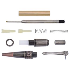 ProzX Art Deco CLICK Pen Kit - Antique Rose Copper