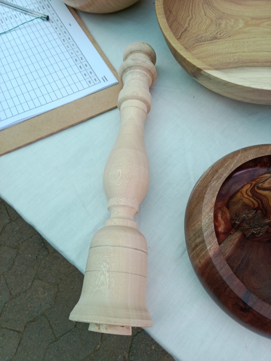 pta woodworkers project 28 february 2026 - 1 product visible wood carved leg