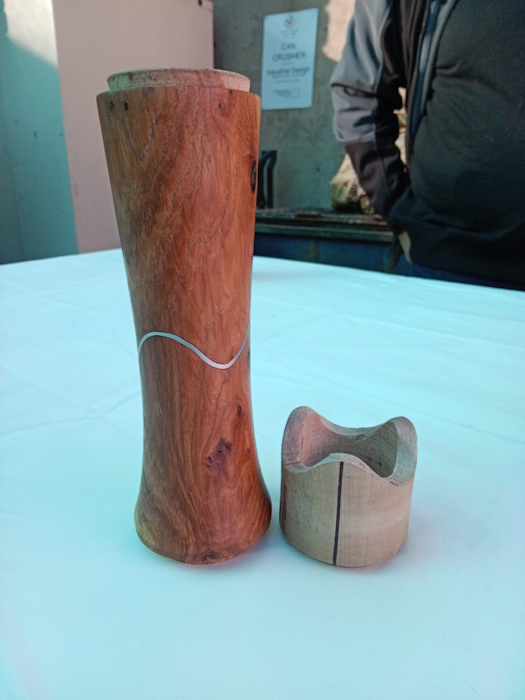 pta woodworkers project 28 february 2026 - 1 product visible salt and pepper mills